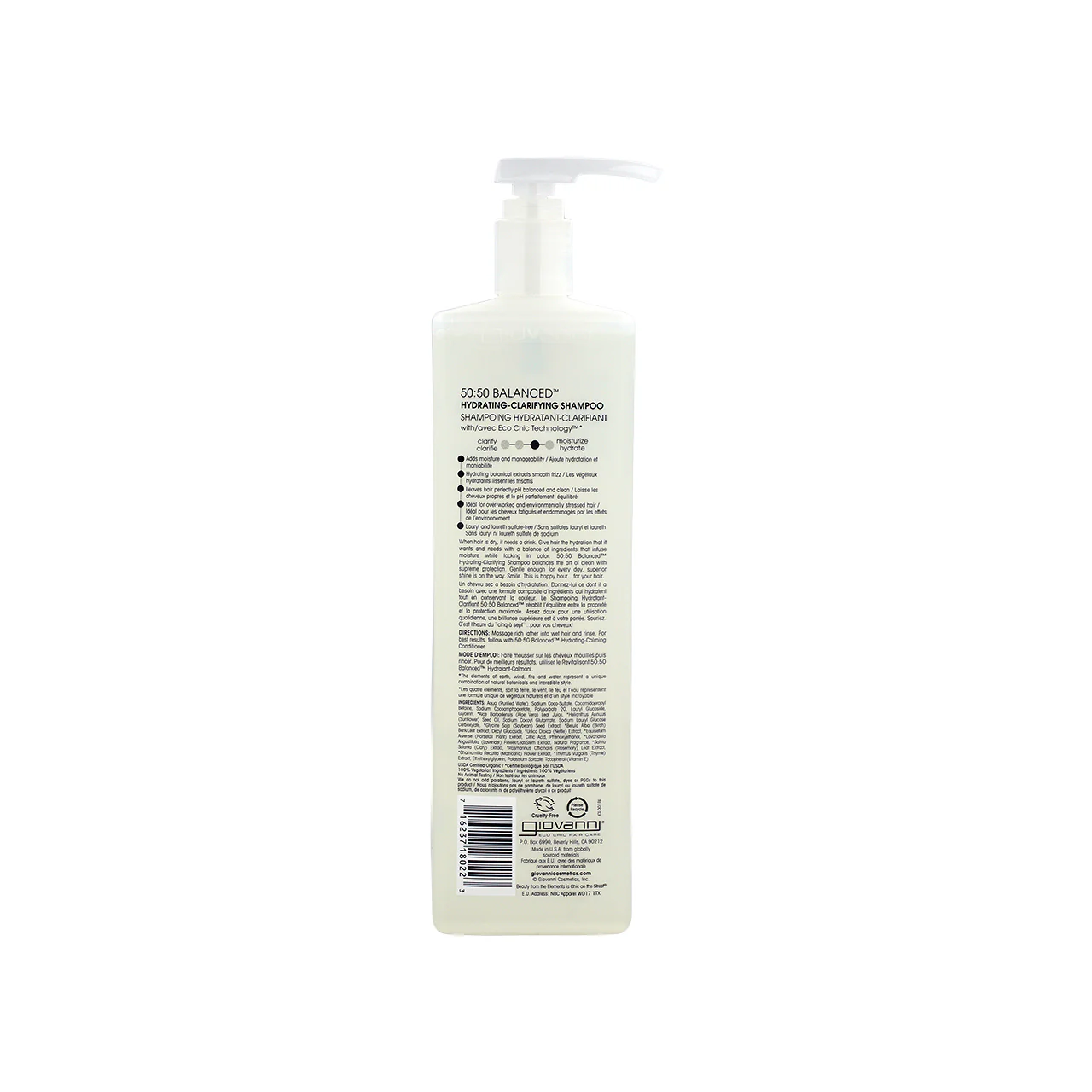 Giovanni 50:50 Balanced™ Hydrating-Clarifying Shampoo 1000ML - Image 2