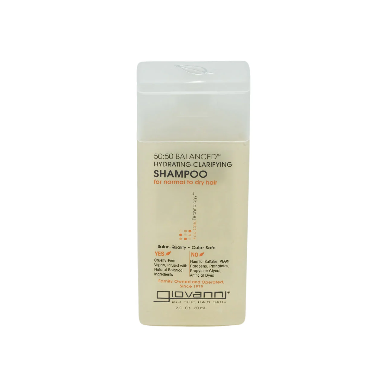 Giovanni 50:50 Balanced™ Hydrating-Clarifying Shampoo 60ml - Image 3