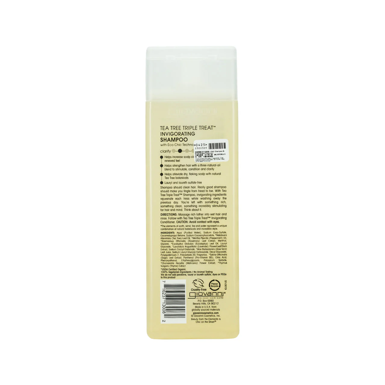 Giovanni Tea Tree Triple Treat Shampoo 250ml - Image 3