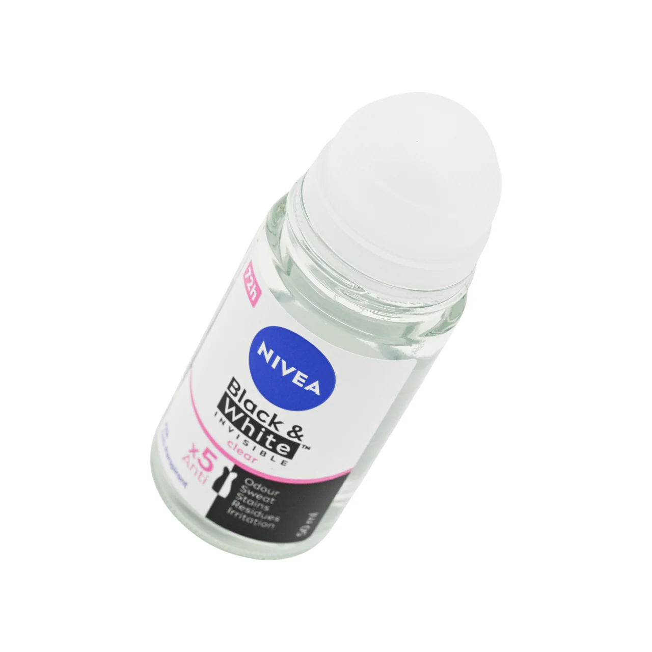 Nivea Invisible Black & White Clear Roll On 50ml - Image 4