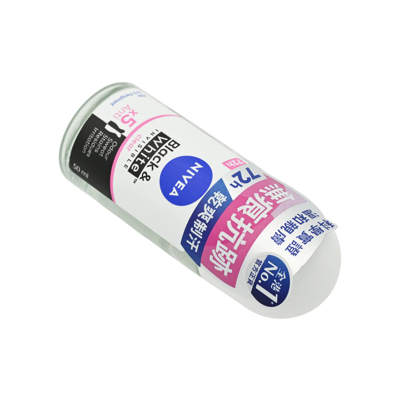 Nivea Invisible Black & White Clear Roll On 50ml - Image 5