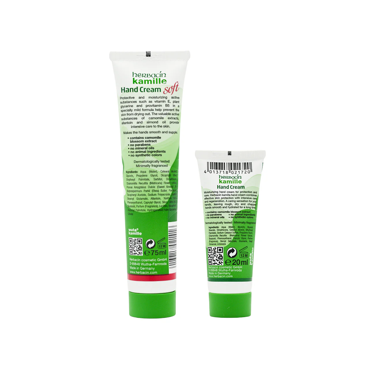 Herbacin Kamille Soft Hand Cream With Panthenol - Tube 75ml - Image 4