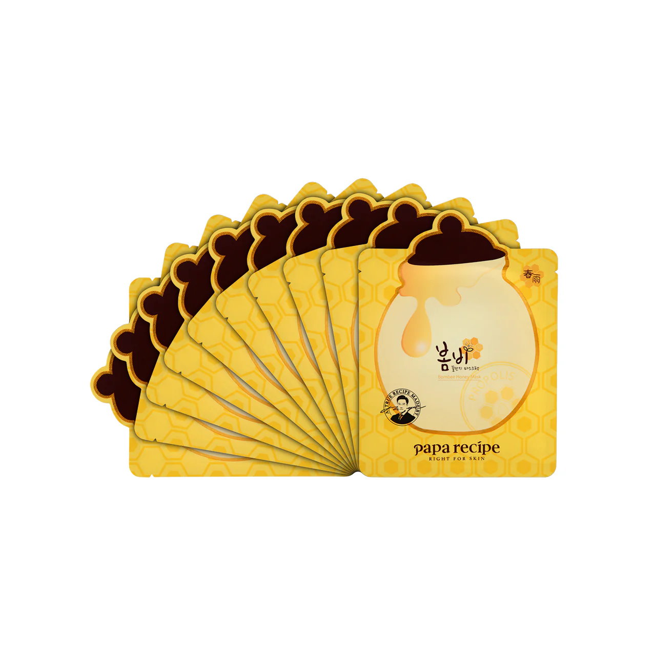 Papa Recipe Bombee Honey Mask Pack 10PCS - Image 5