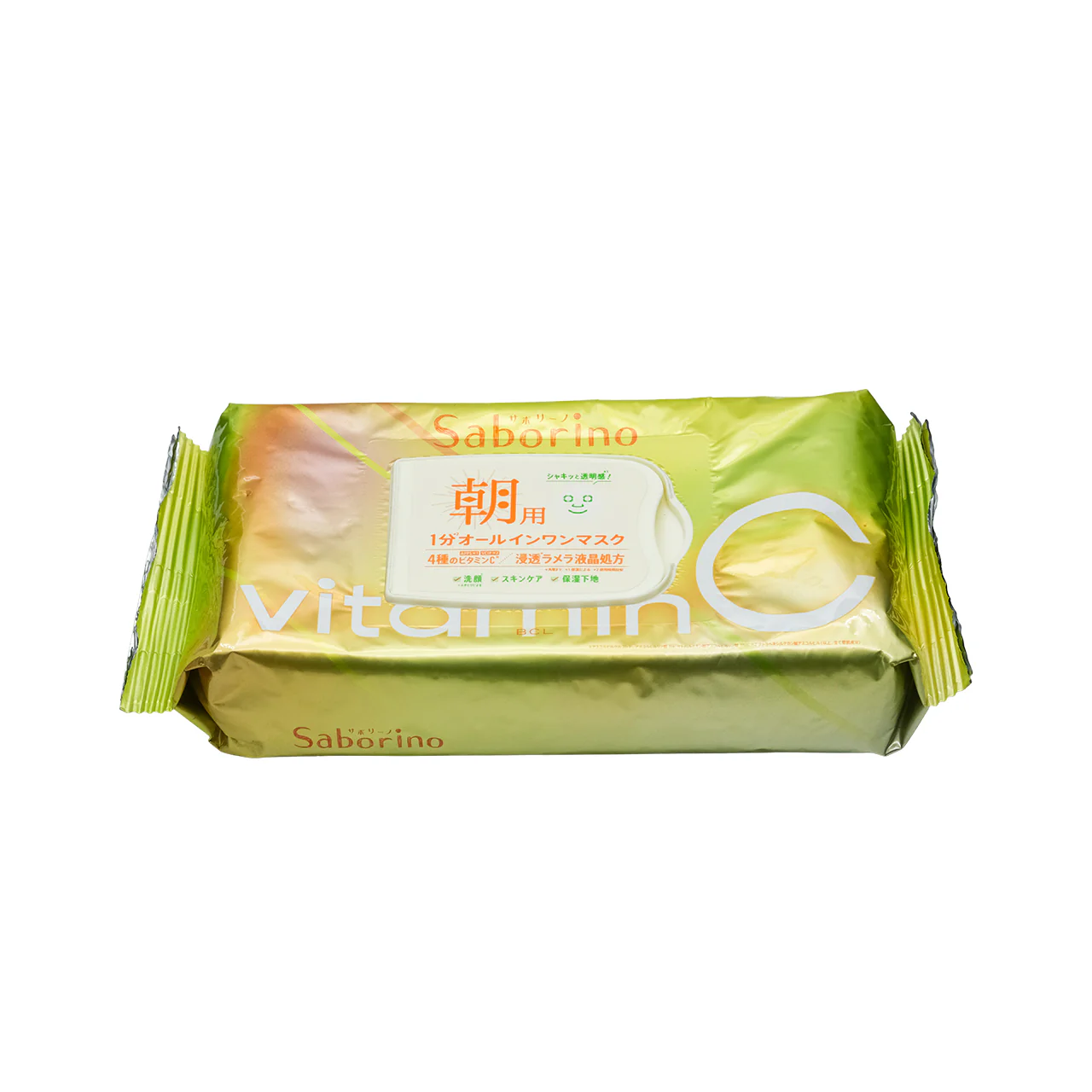 BCL Saborino Morning Facial Mask Vita Citrus 30pcs - Image 3