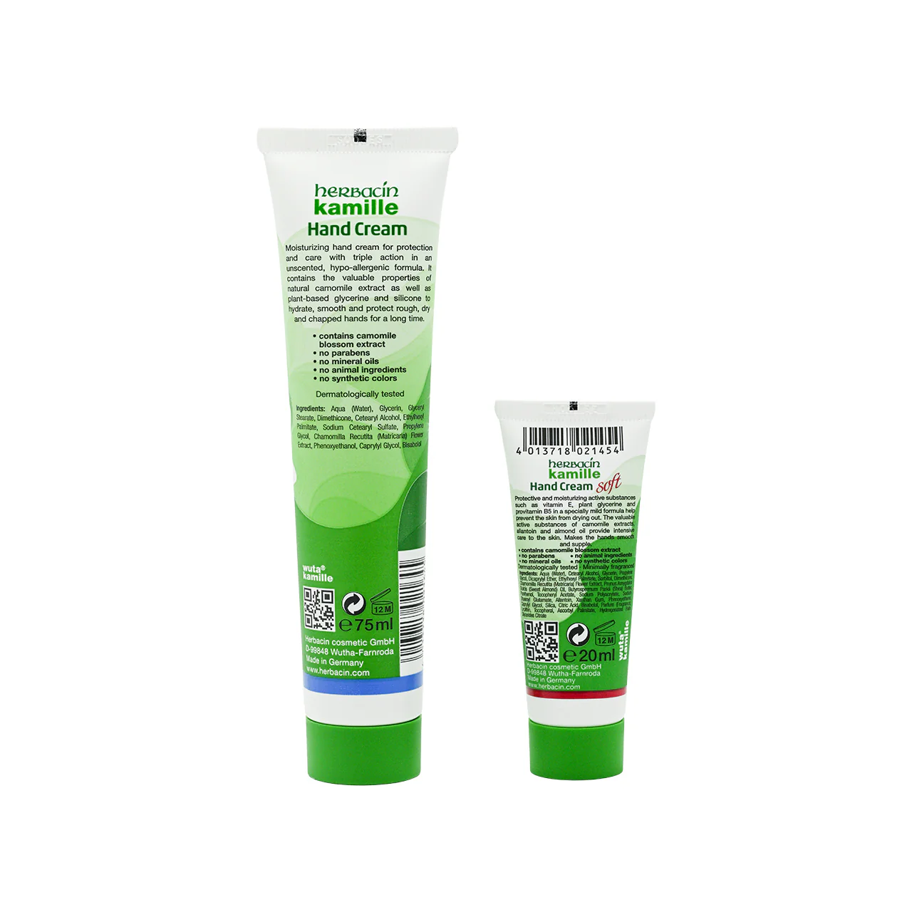 Herbacin Kamille Unscented Hand Cream with Glycerine 75ml - Image 4