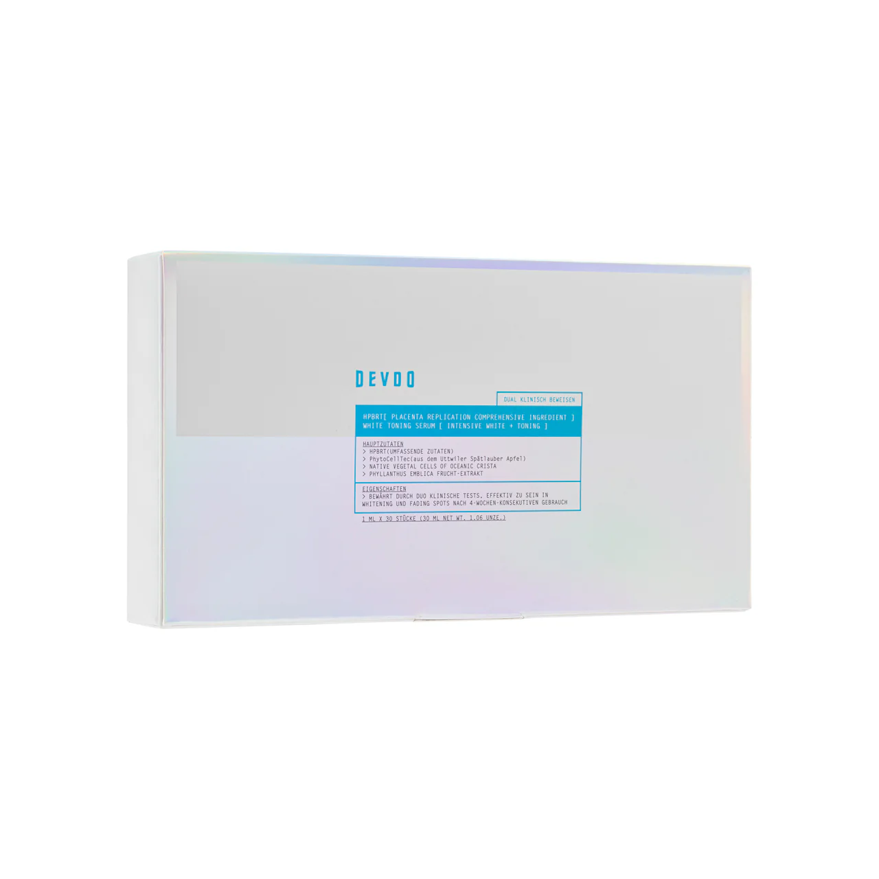 Devdo Human Placenta Biocell Replication + Dual Stem Cell White Toning Serum Treatment 30PCS - Image 2