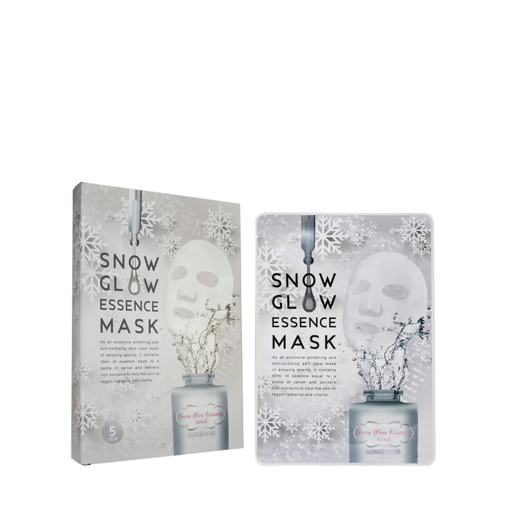 Sasatinnie Snow Glow Essence Mask 5PCS - Image 4
