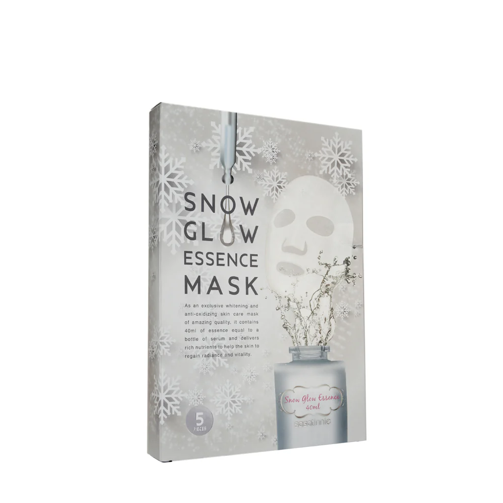 Sasatinnie Snow Glow Essence Mask 5PCS - Image 5