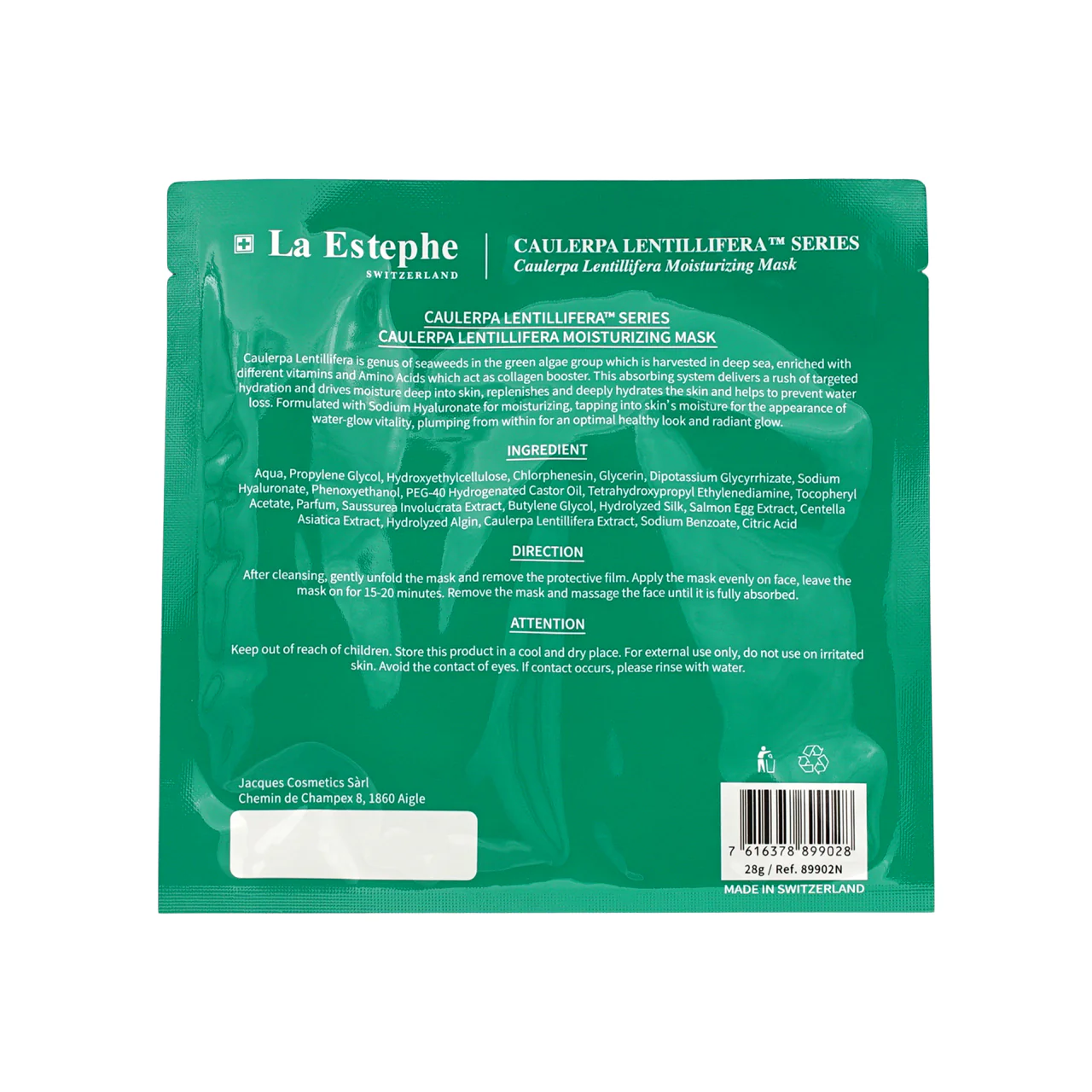 La Estephe Caulerpa Lentillifera Hydrating Mask 6PCS - Image 5