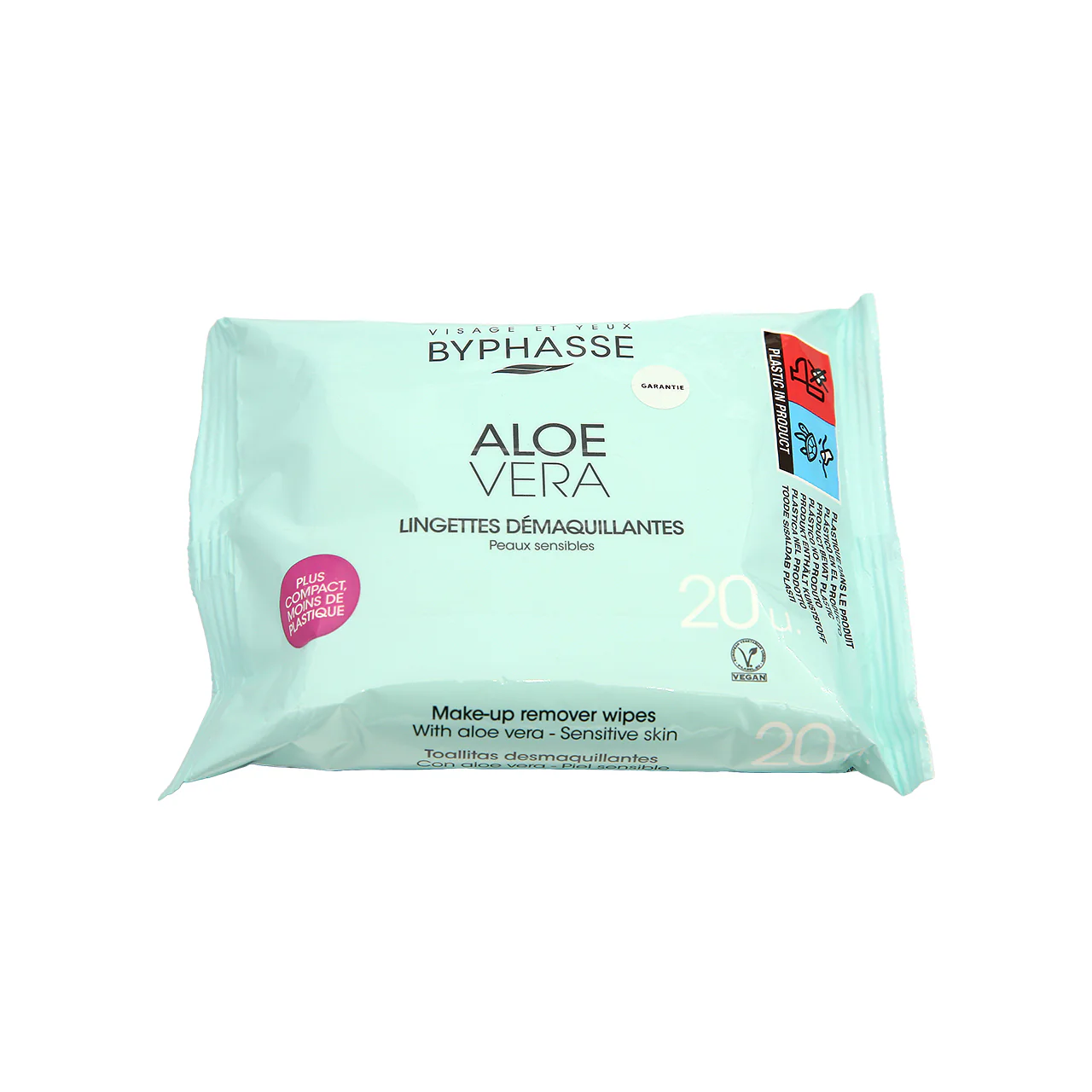Byphasse Aloe Vera Make-Up Remover Wip 20pcs - Image 3