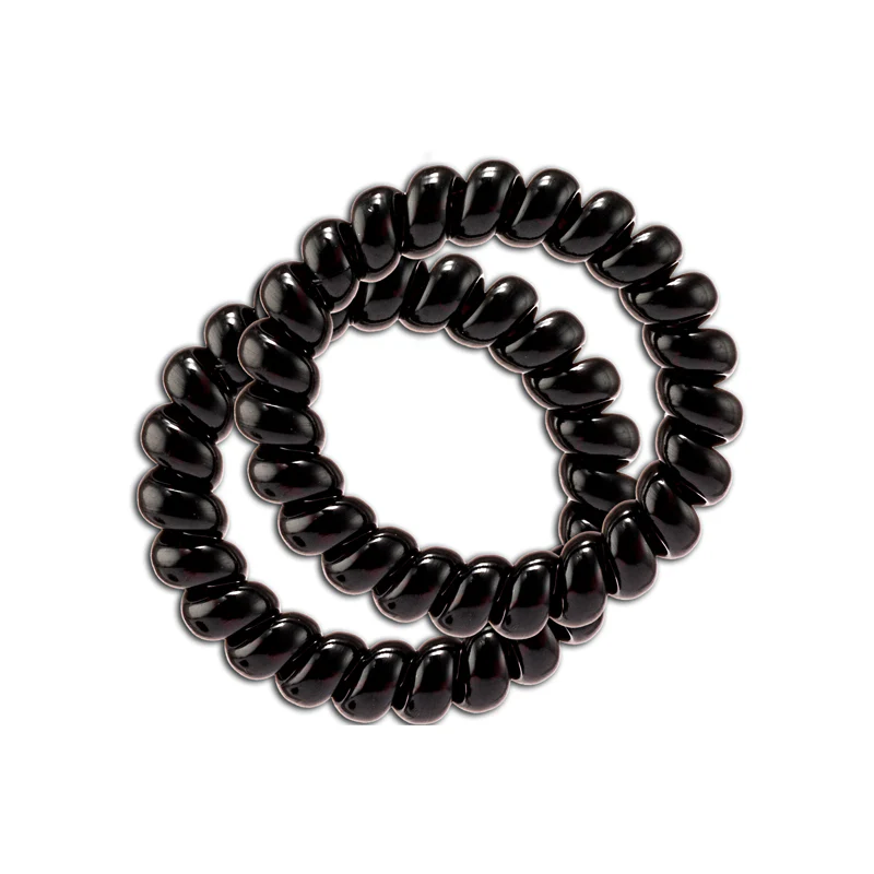 Guppy Spring Hair Gum Black 2PCS - Image 5