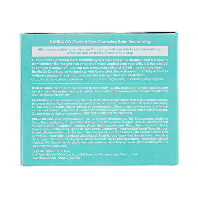 Banila Co Clean It Zero Cleansing Balm Revitalizing 100ML - Image 5