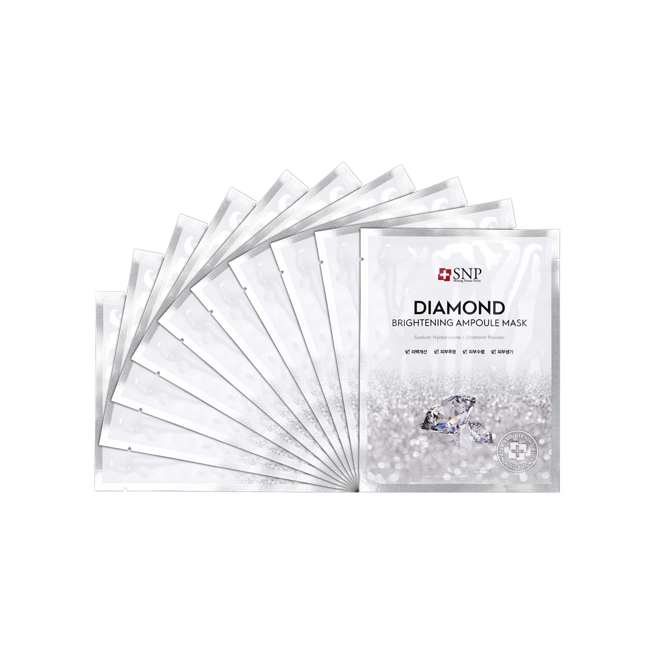 SNP Diamond Brightening Ampoule Mask 10pcs - Image 5