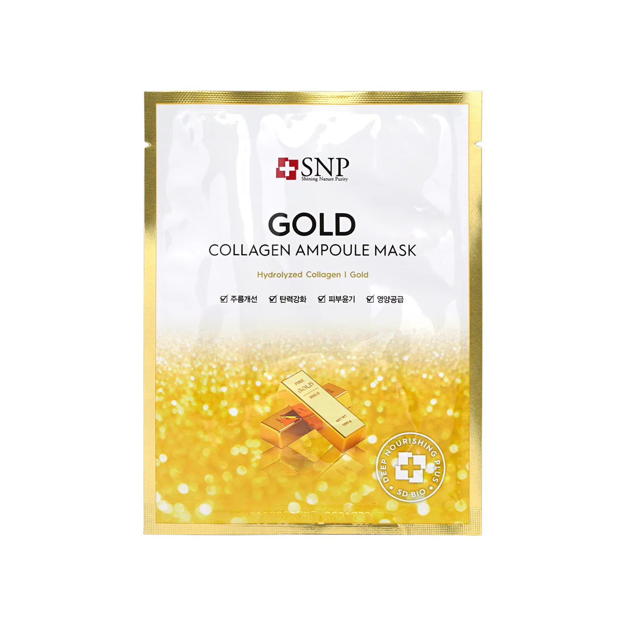 SNP Gold Collagen Ampoule Mask 10pcs - Image 3