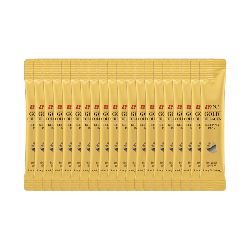 SNP Gold Collagen Sleeping Pack 4MLX20 Packs