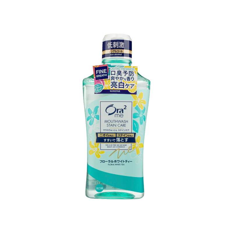 Sunstar Ora2 Me Breath & Stain Clear Mouthwash Floral White Tea 460ML