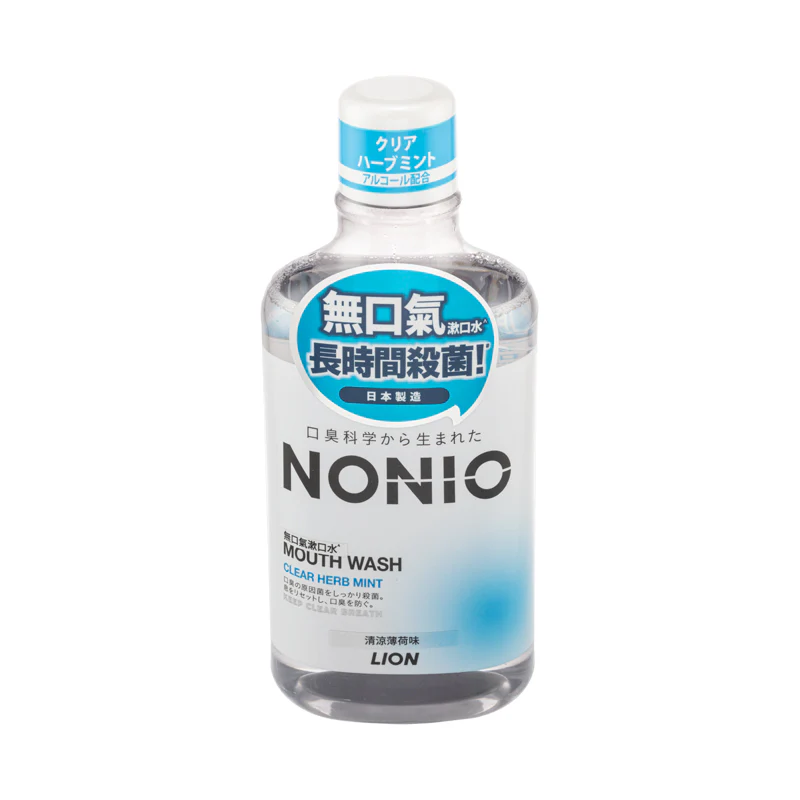 Lion Nonio Mouthwash Clear Herb Mint 600ML - Image 3