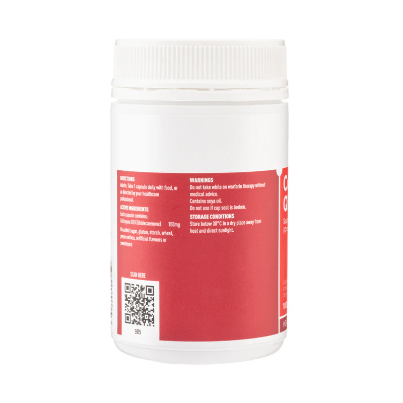 Healthy Care Coenzyme Q10 150Mg 100 Capsules - Image 3