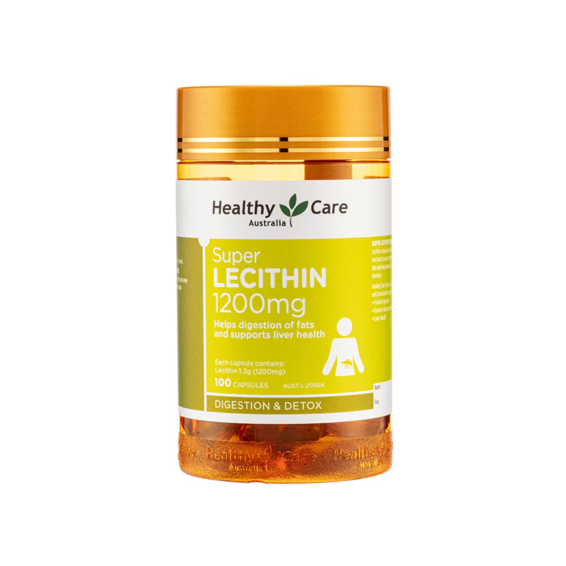 Healthy Care Lecithin 1200 100 Capsules