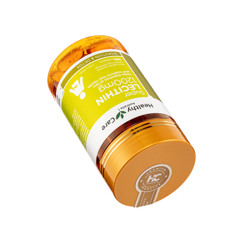Healthy Care Lecithin 1200 100 Capsules - Image 5