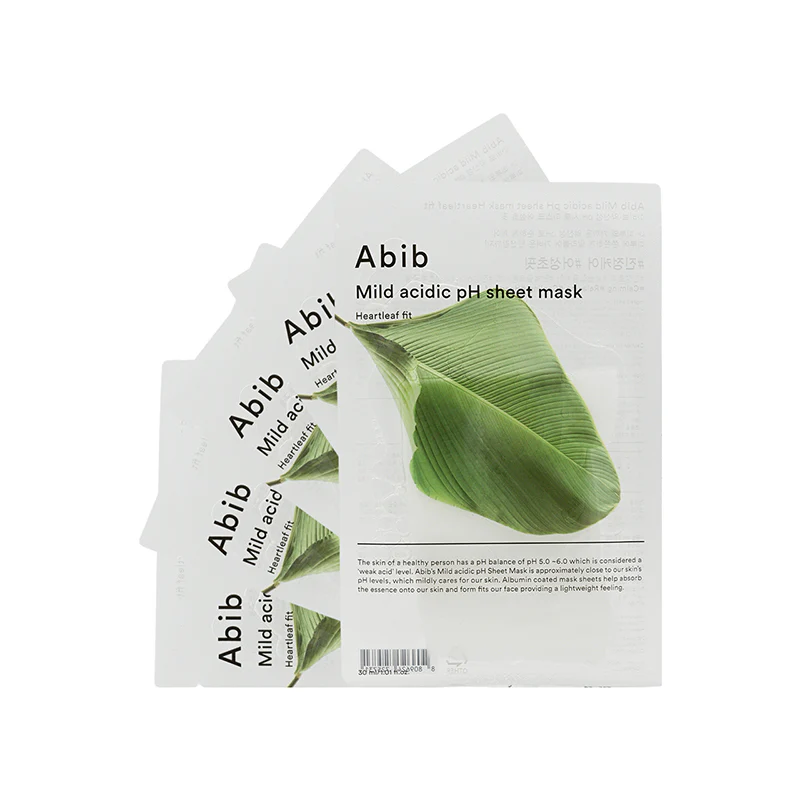 Abib Mild Acidic Ph Mask - Heartleaf 5PCS - Image 5