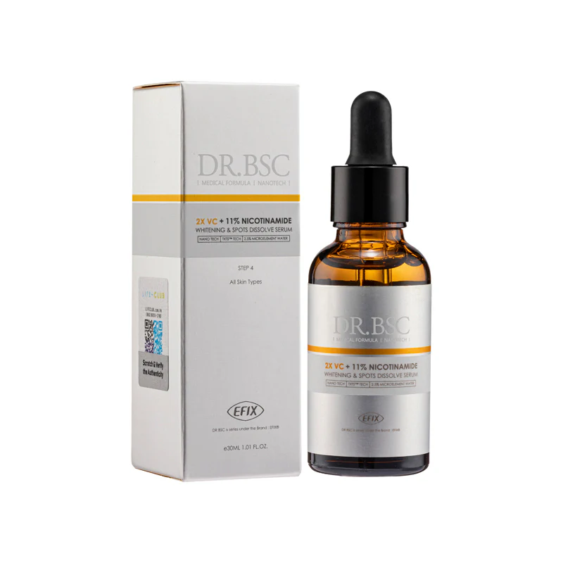 Dr.BSC 2X Vc Whitening & Spots Dissolve Serum Plus 11% Nicotinamide 30ML