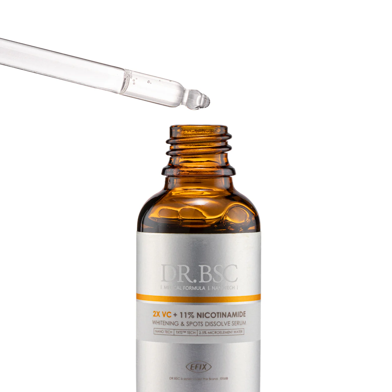 Dr.BSC 2X Vc Whitening & Spots Dissolve Serum Plus 11% Nicotinamide 30ML - Image 4