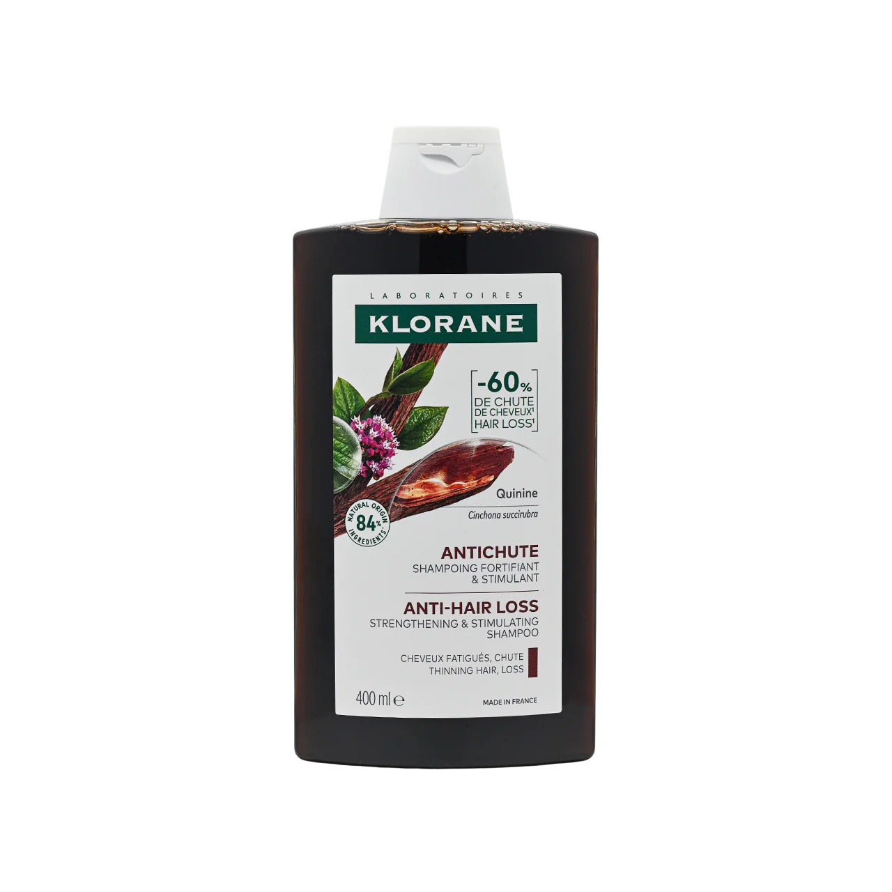 Klorane Shampoo With Quinine & Organic Edelweiss 400ML - Image 2