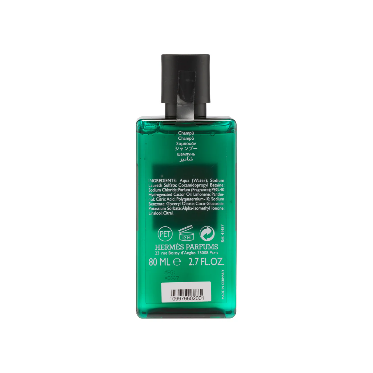 Hermes Eau D'Orange Verte Shampoo 80ML - Image 2