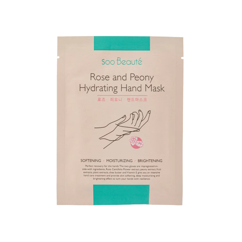 Soo Beaute Rose & Peony Hydrating Hand Mask 18ML