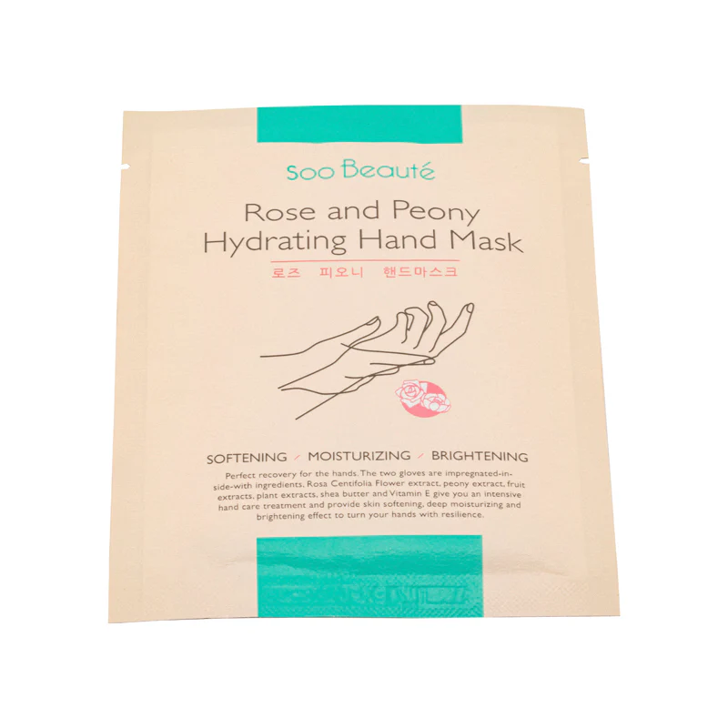 Soo Beaute Rose & Peony Hydrating Hand Mask 18ML - Image 3