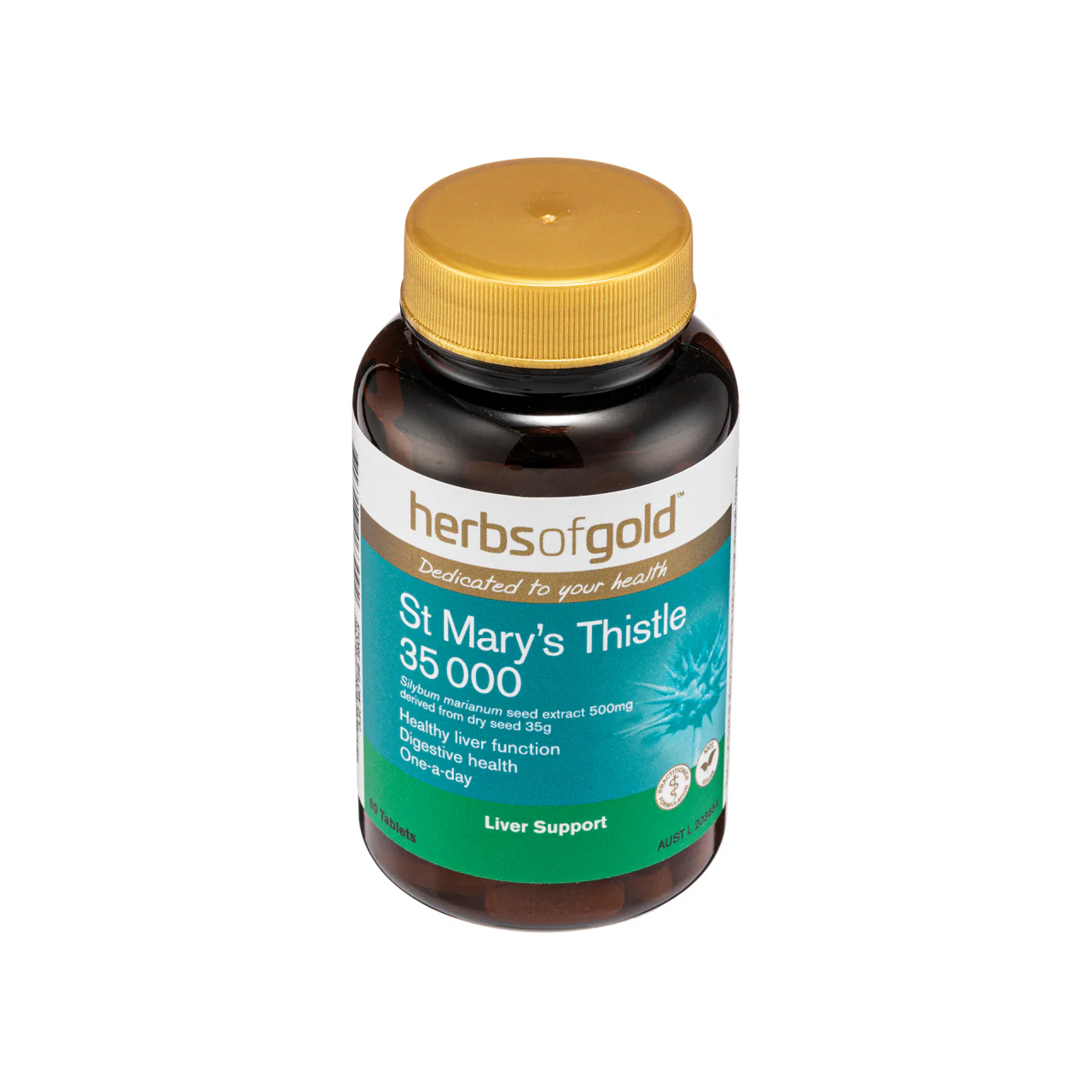 Herbs of Gold St Mary's Thistle 35000mg 60 Tablets - Image 4