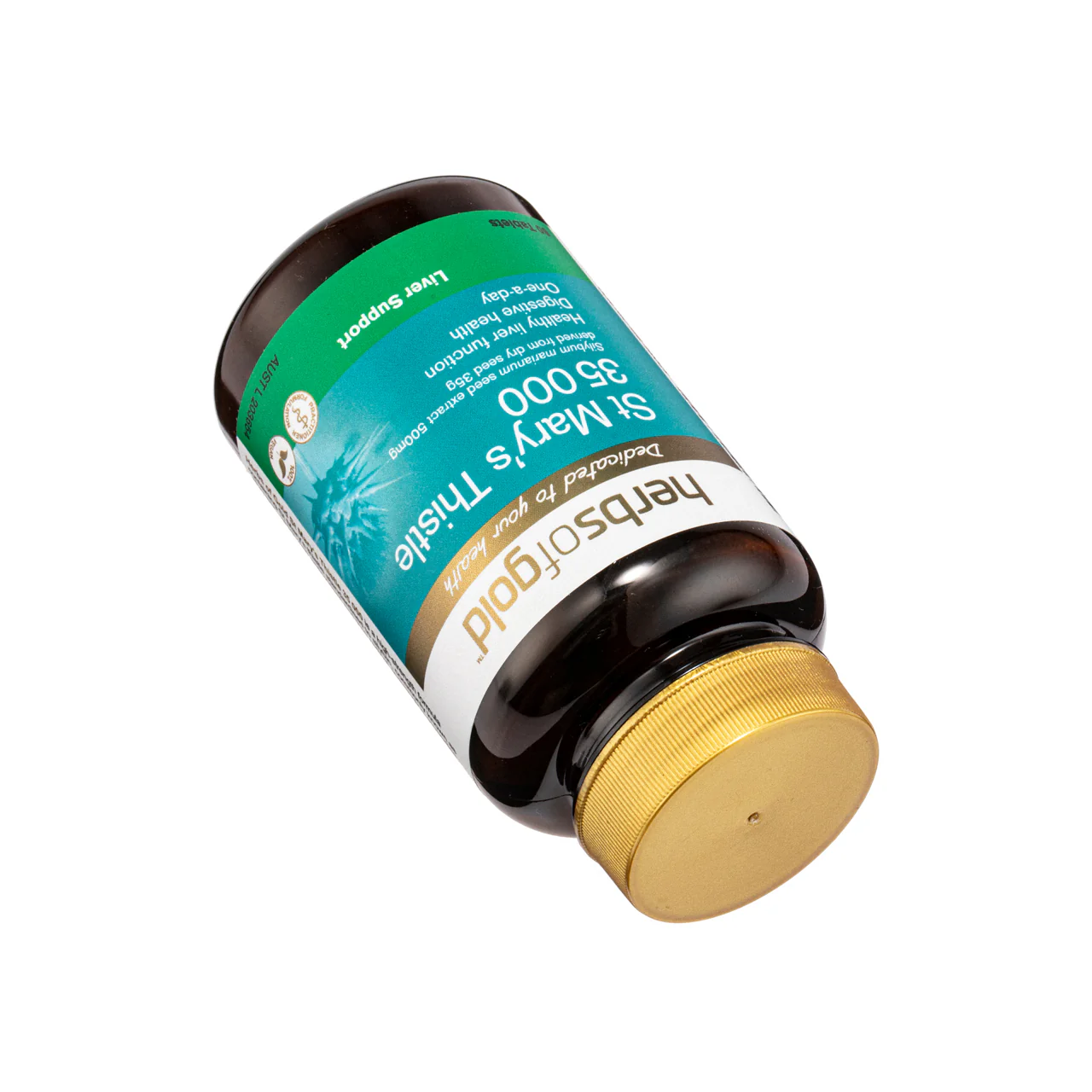 Herbs of Gold St Mary's Thistle 35000mg 60 Tablets - Image 5