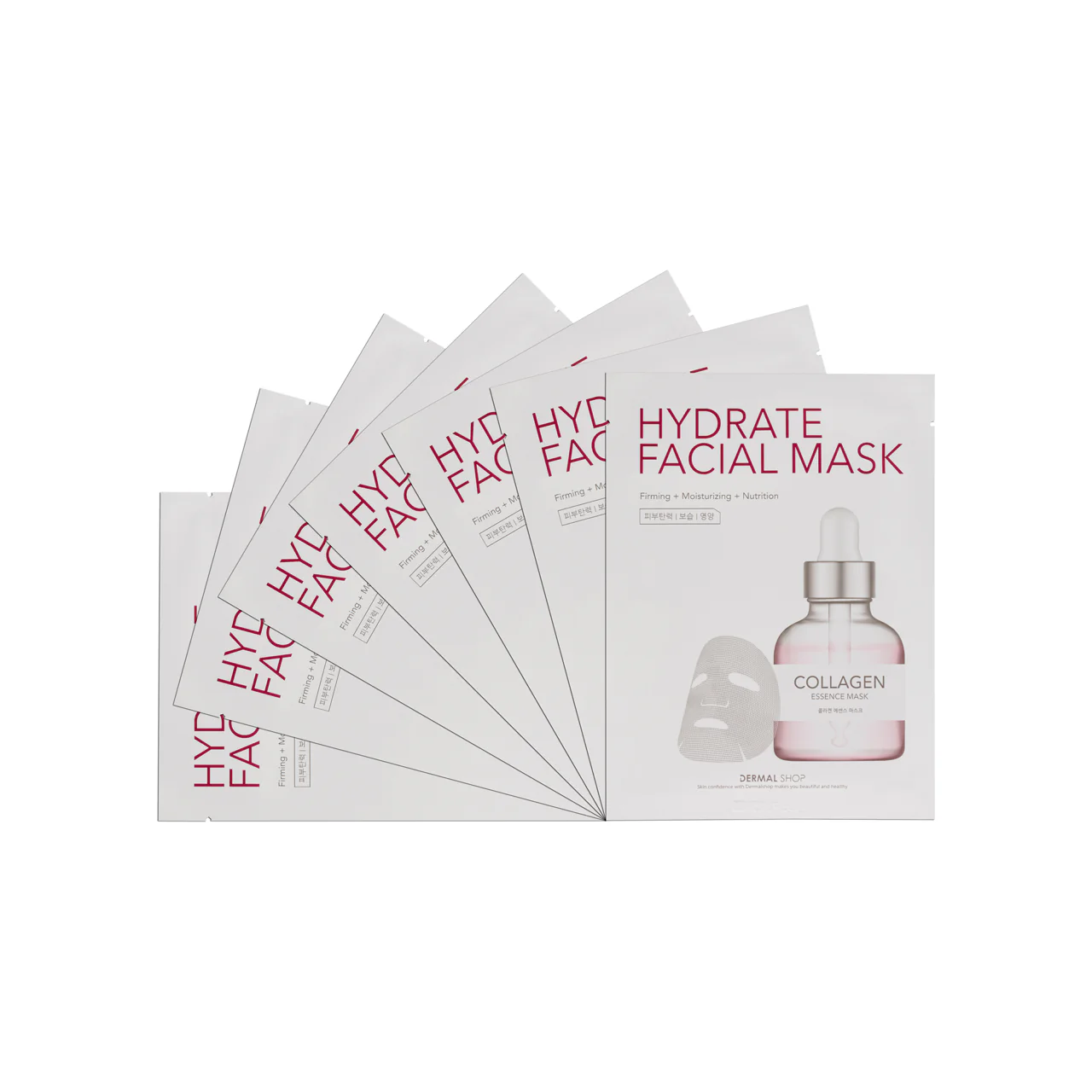 Dermal Shop Hydrate Facial Mask Collagen 7PCS - Image 5