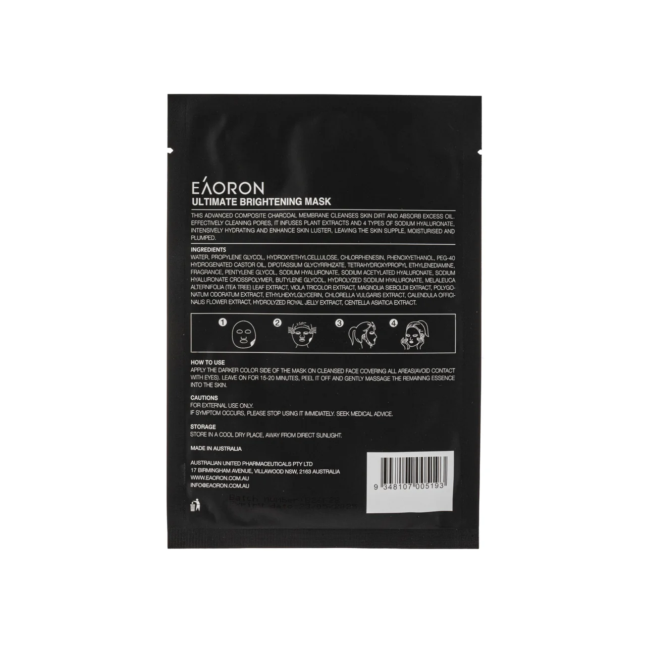 Eaoron Ultimate Brightening Mask 5PCS - Image 4