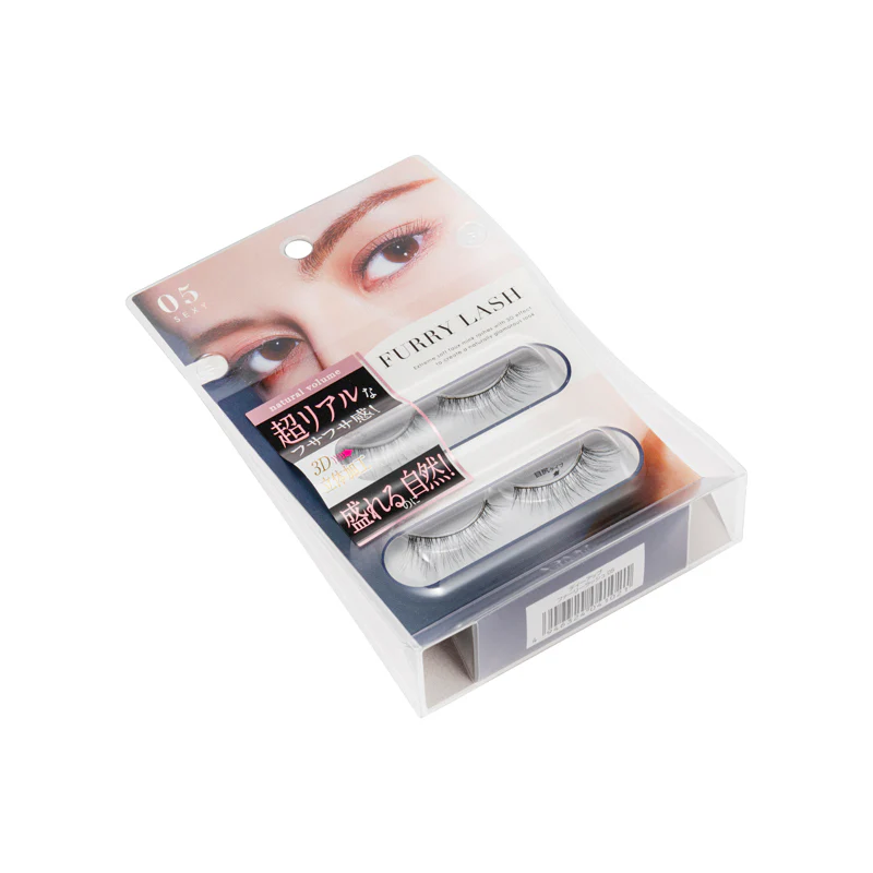 D_Up Furry Lash Eyelashes 05 Sexy 2Pairs - Image 3