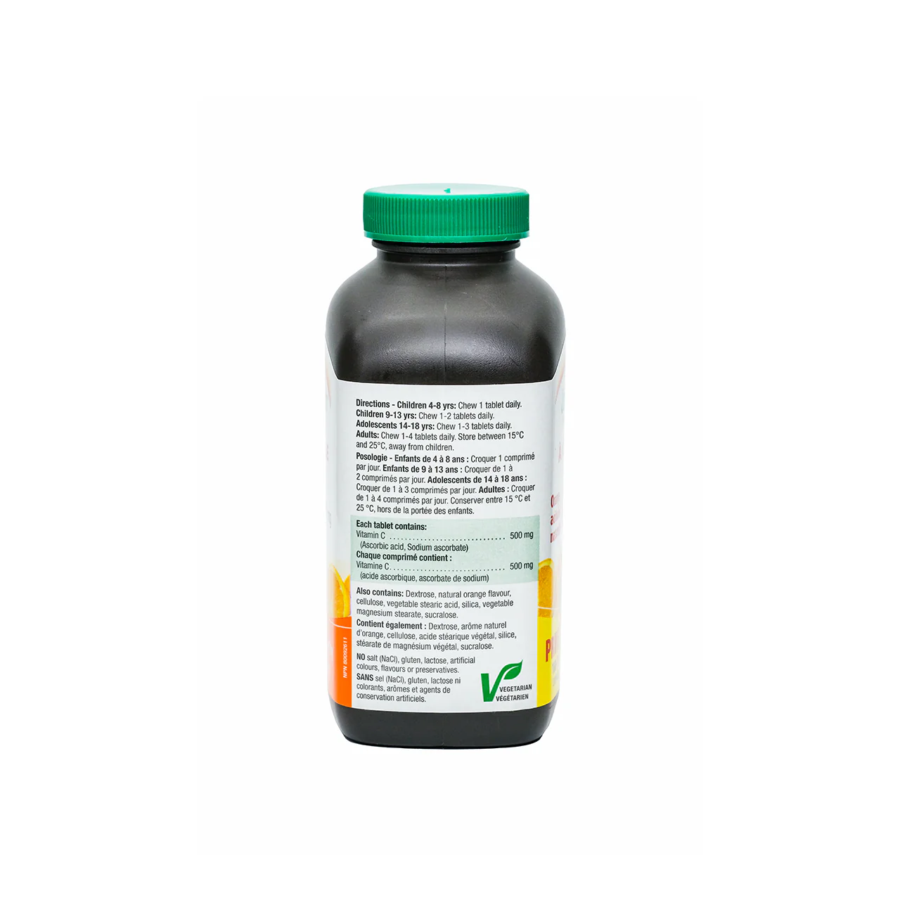 Jamieson C Vitamin C Chewable 500mg Orange 120 tablets - Image 4