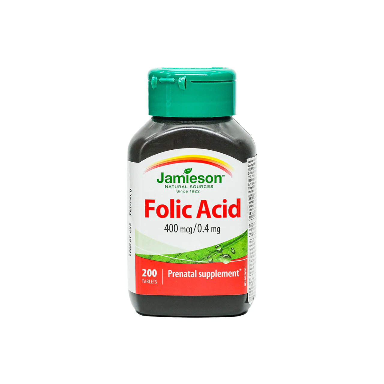 Parallel Import Jamieson Folic Acid 400 Mcg 200 Capsules