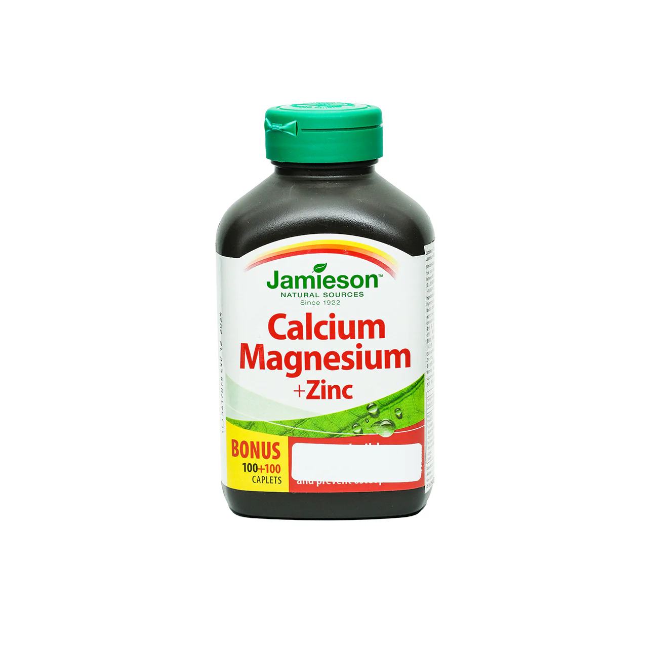 Jamieson Calcium Magnesium + Zinc 200 capsules - Image 2