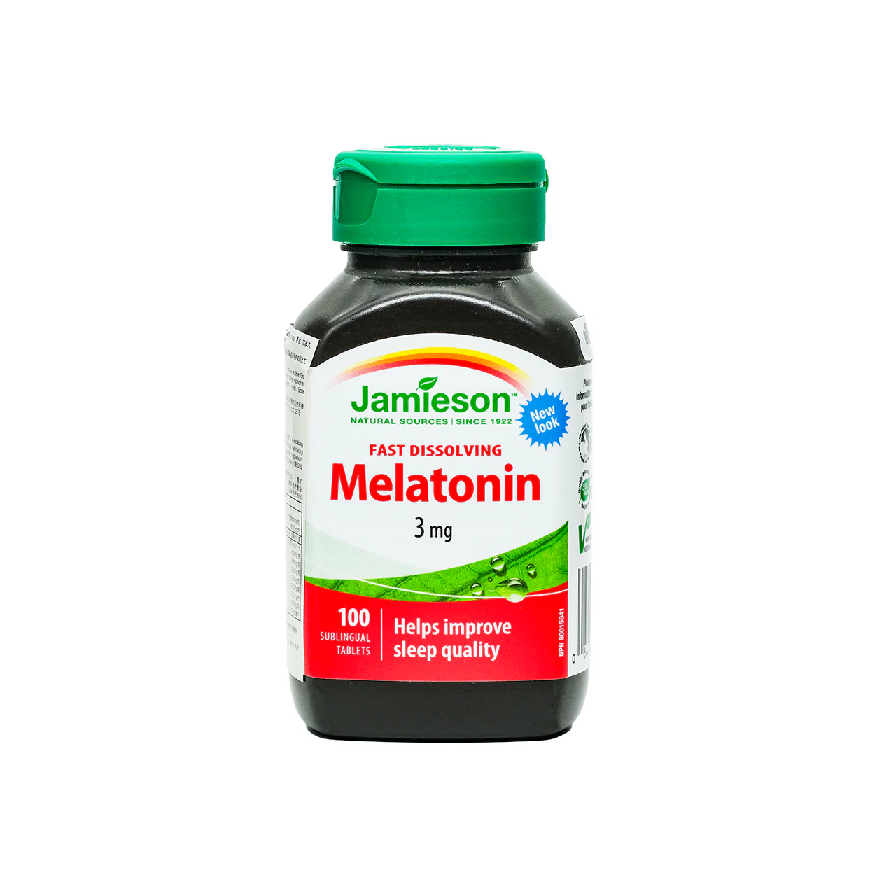 Jamieson Melatonin Fast Dissolving Tablets 3mg-Sublingual 100 Capsules