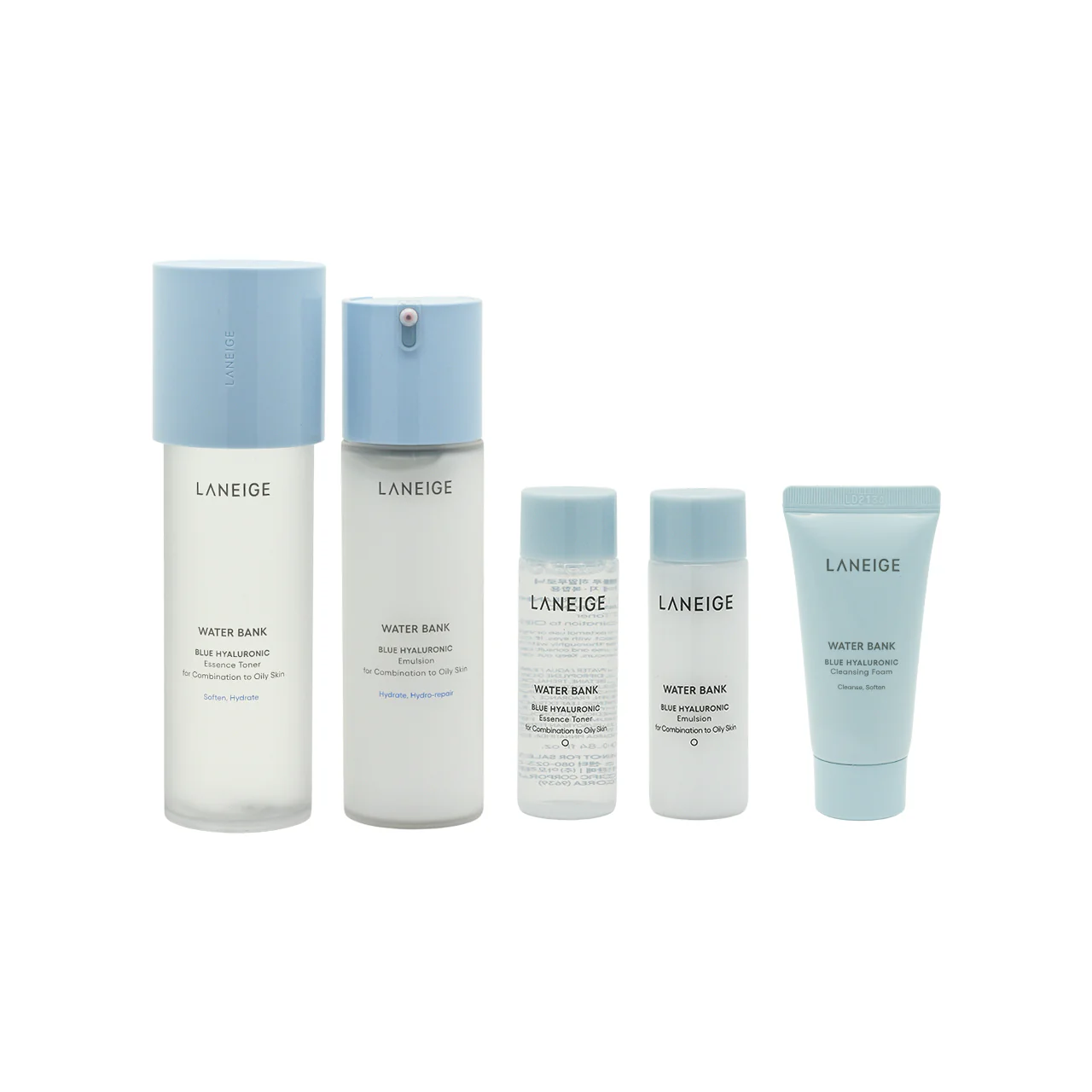 Laneige Water Bank Blue Hyaluronic Essential Set For Combination to Oily Skin 5pcs - Image 4