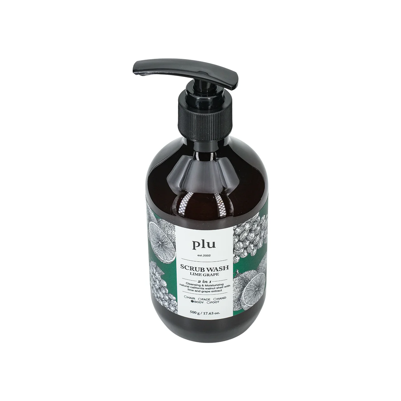Plu Body Scrub Wash Lime Grape 500g - Image 3