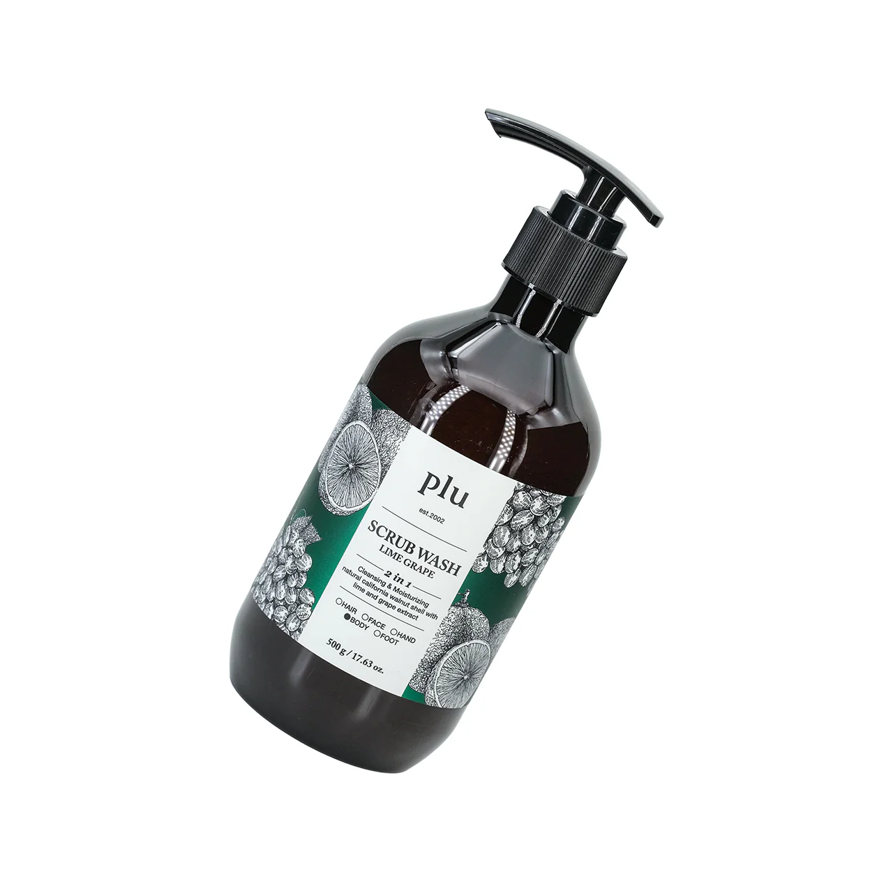 Plu Body Scrub Wash Lime Grape 500g - Image 4