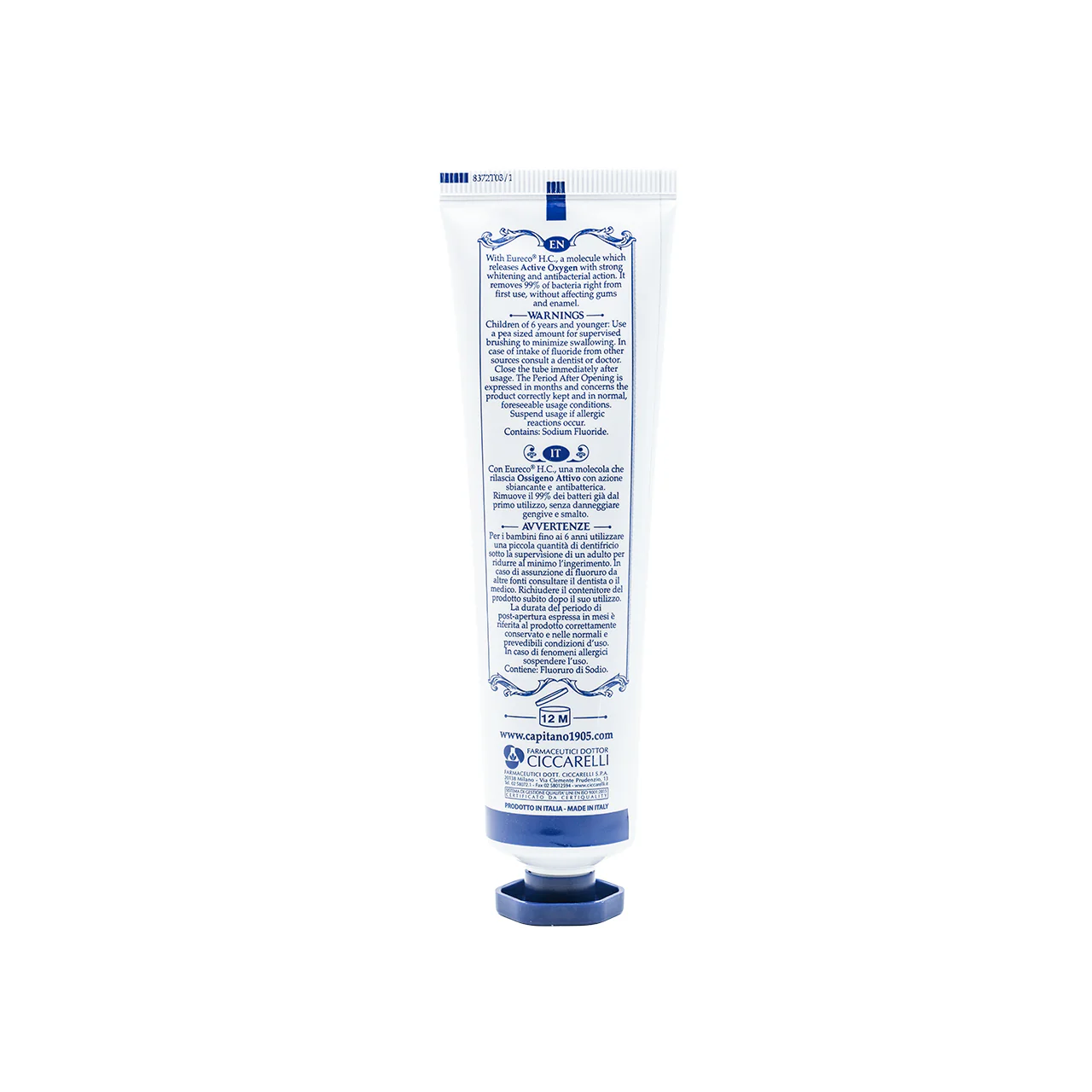 Pasta Del Capitano Whitening Toothpaste 75ml - Image 3