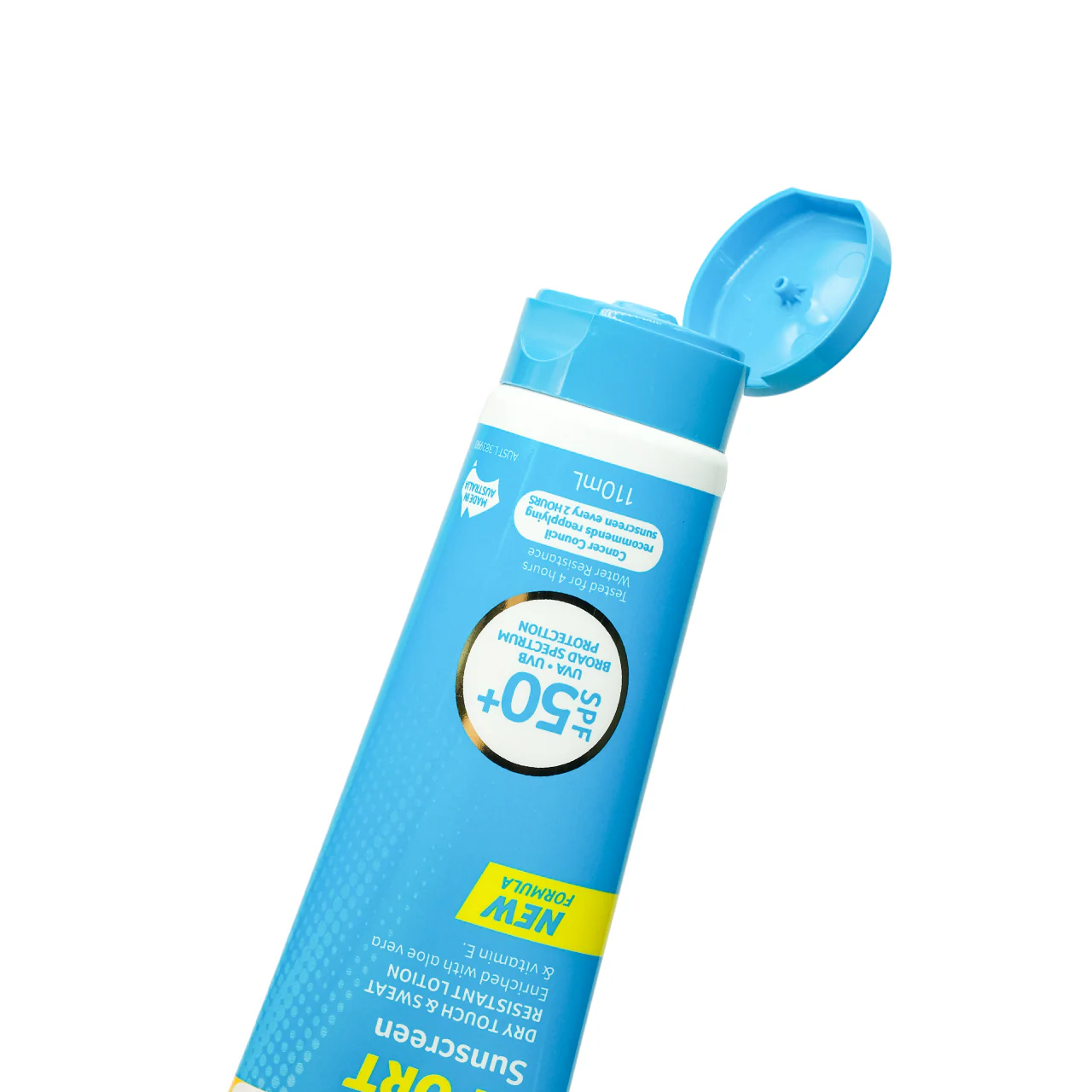 Cancer Council Sport Sunscreen Dry Touch & Sweat Resistant Lotion SPF50+ 110ml - Image 4
