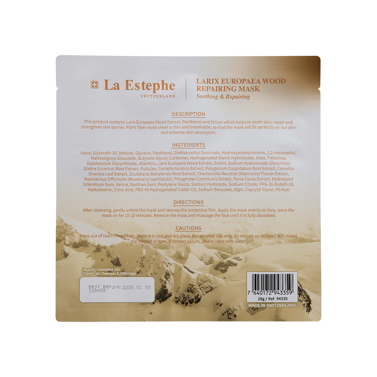 La Estephe Larix Europaea Wood Repairing Mask 6pcs - Image 4