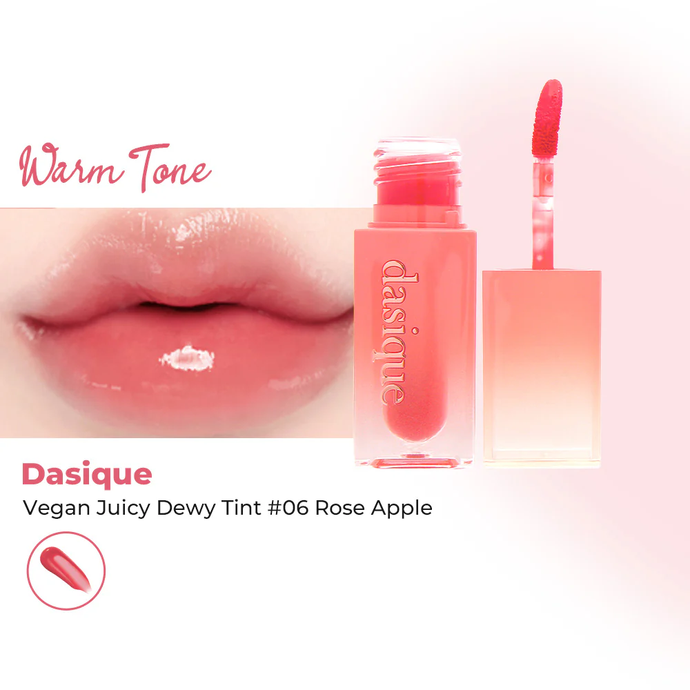 Dasique Vegan Juicy Dewy Tint #06 Rose Apple 3.5g - Image 2