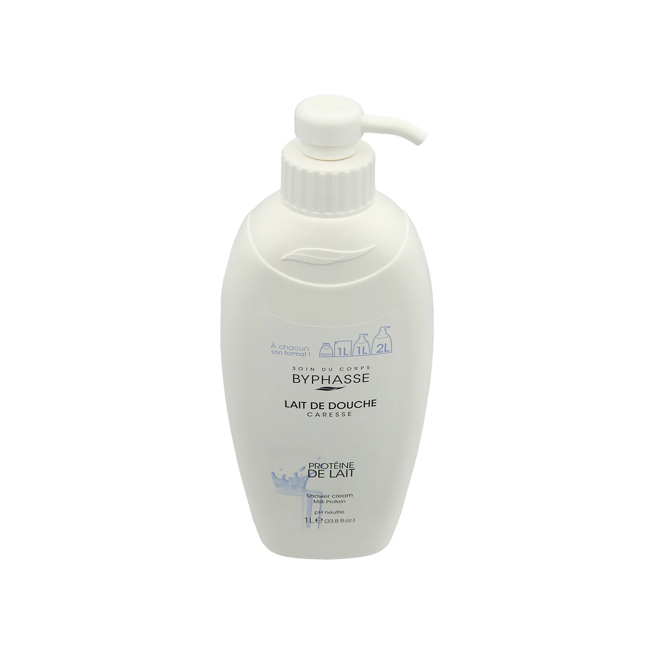 Byphasse Caresse Shower Cream  Milk Protein 1L - Image 3