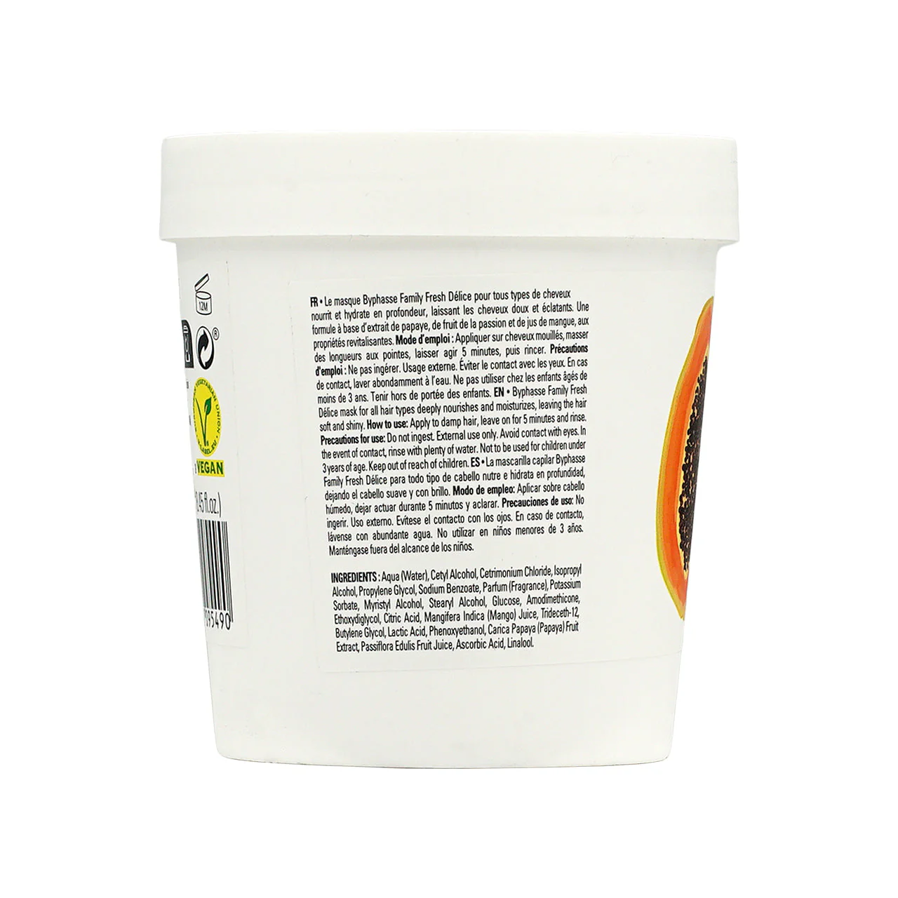 Byphasse Family Fresh Delice Hair Mask – Papaya 250ml - Image 3