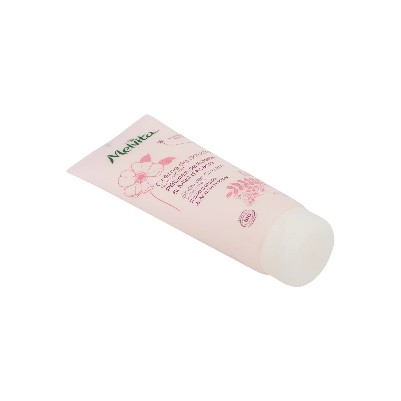 Melvita Rose Petals & Acacia Honey Shower Cream 200ml - Image 4